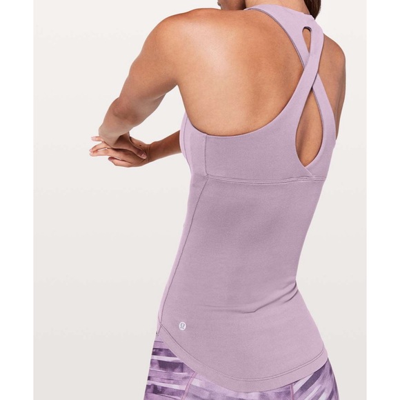 LULULEMON Sweat Reps 2 In 1 Tank Violetta - Picture 1 of 8